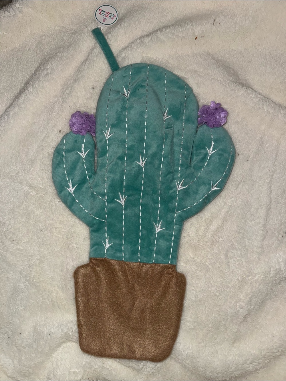 19” Stocking Cactus Plush Christmas Southwestern Holiday Stocking Hanging